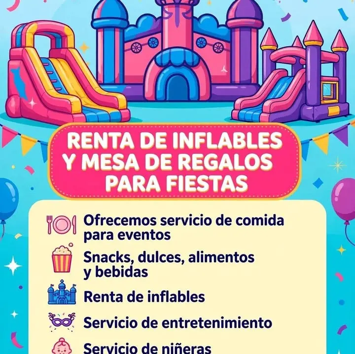 PARTY ALF renta de Inflables y Mobiliario