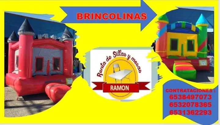 RENTA DE MESAS, SILLAS Y BRINCOLINAS RAMON