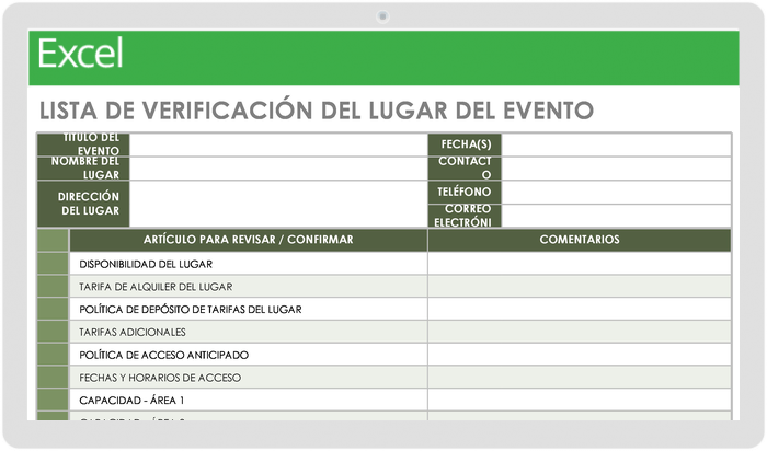 Checklist Organización Y Decoración De Eventos